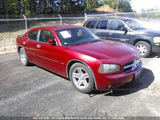 2B3KA53H76H533652 - 2006 DODGE CHARGER R/T RED photo 1