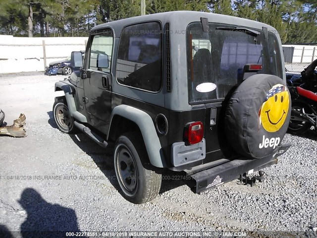 1J4FY29P9XP423315 - 1999 JEEP WRANGLER / TJ SE BLACK photo 3