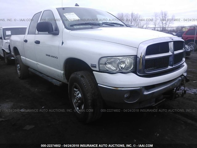 3D7KU28D44G205795 - 2004 DODGE RAM 2500 ST/SLT WHITE photo 1