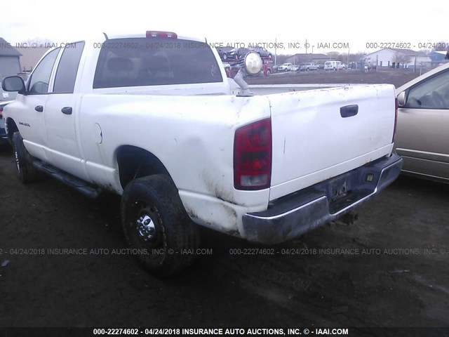 3D7KU28D44G205795 - 2004 DODGE RAM 2500 ST/SLT 白色 照片 3