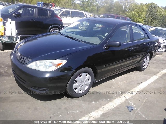 4T1BE32K94U356936 - 2004 TOYOTA CAMRY LE/XLE/SE BLACK photo 2