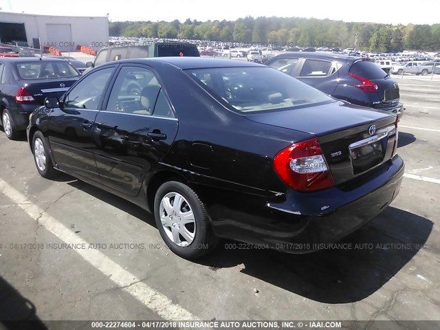 4T1BE32K94U356936 - 2004 TOYOTA CAMRY LE/XLE/SE BLACK photo 3