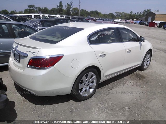 1G4GE5GD2BF156154 - 2011 BUICK LACROSSE CXS WHITE photo 4