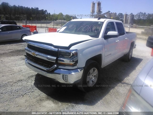 3GCPCREC2HG136845 - 2017 CHEVROLET SILVERADO C1500 LT WHITE photo 2