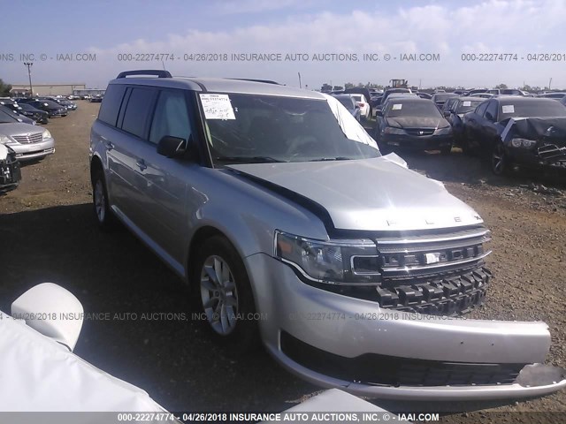 2FMGK5B80HBA11580 - 2017 FORD FLEX SE SILVER photo 1