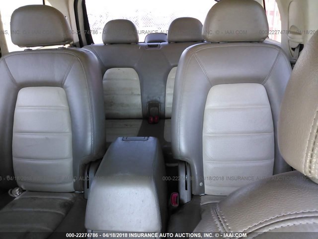 1FMZU74W95ZA20457 - 2005 FORD EXPLORER EDDIE BAUER WHITE photo 8