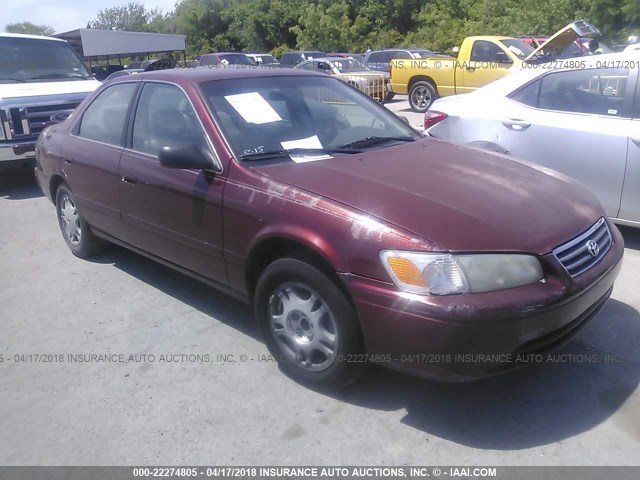 JT2BG22K610538954 - 2001 TOYOTA CAMRY CE/LE/XLE BURGUNDY photo 1