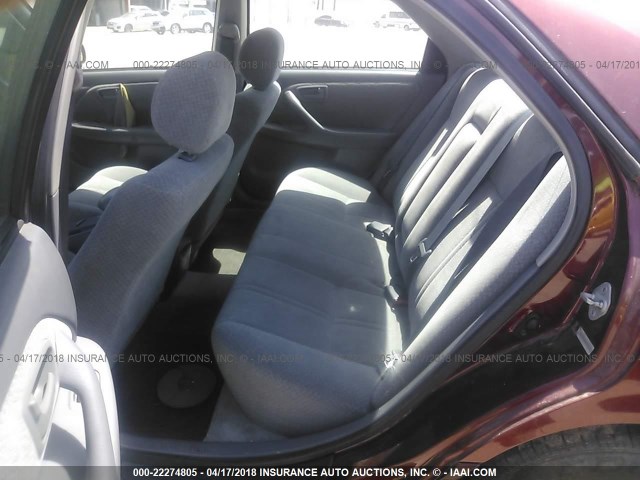 JT2BG22K610538954 - 2001 TOYOTA CAMRY CE/LE/XLE 勃艮第红 照片 8