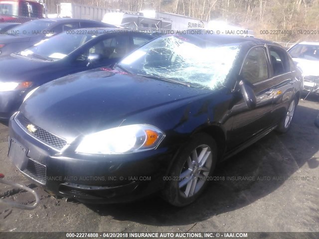 2G1WC5E36C1148625 - 2012 CHEVROLET IMPALA LTZ BLACK photo 2