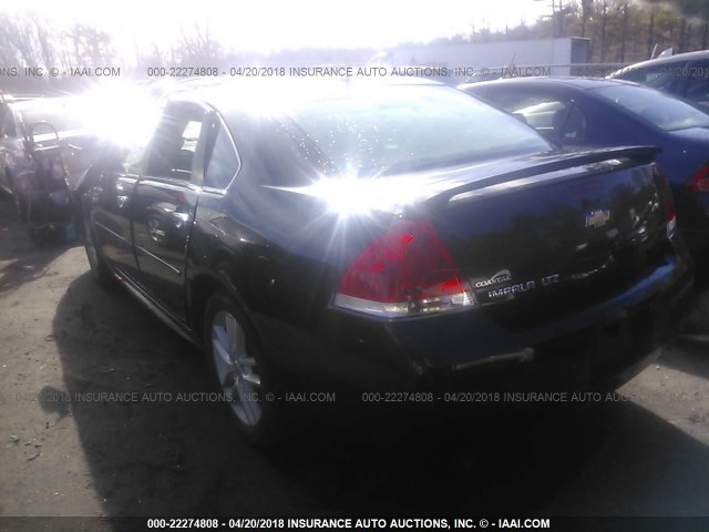 2G1WC5E36C1148625 - 2012 CHEVROLET IMPALA LTZ BLACK photo 3