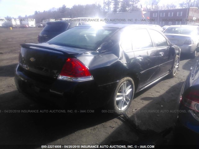 2G1WC5E36C1148625 - 2012 CHEVROLET IMPALA LTZ BLACK photo 4