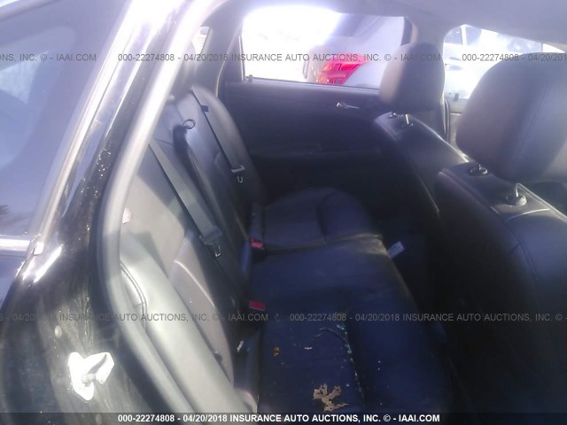 2G1WC5E36C1148625 - 2012 CHEVROLET IMPALA LTZ BLACK photo 8