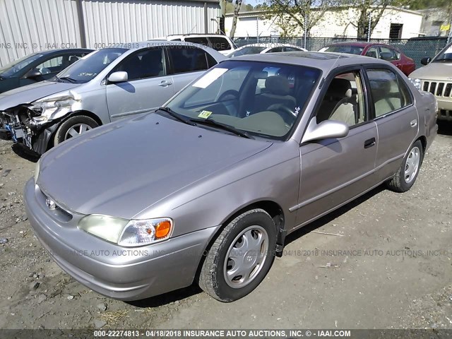 2T1BR18EXXC227765 - 1999 TOYOTA COROLLA VE/CE/LE BEIGE photo 2