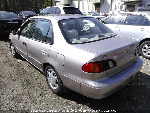 2T1BR18EXXC227765 - 1999 TOYOTA COROLLA VE/CE/LE BEIGE photo 3