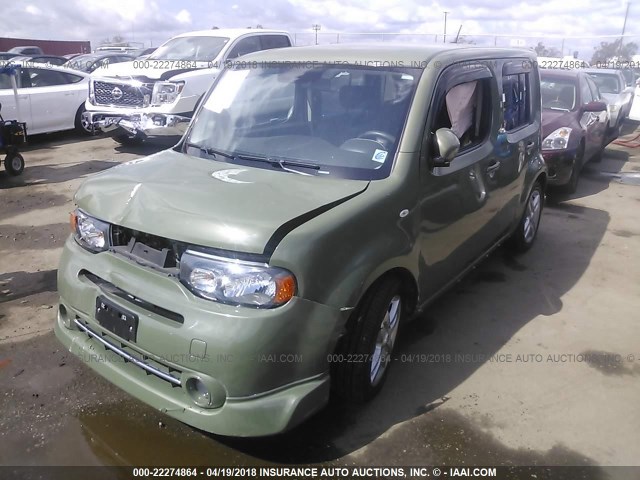 JN8AZ28R59T101236 - 2009 NISSAN CUBE S/SL GREEN photo 2