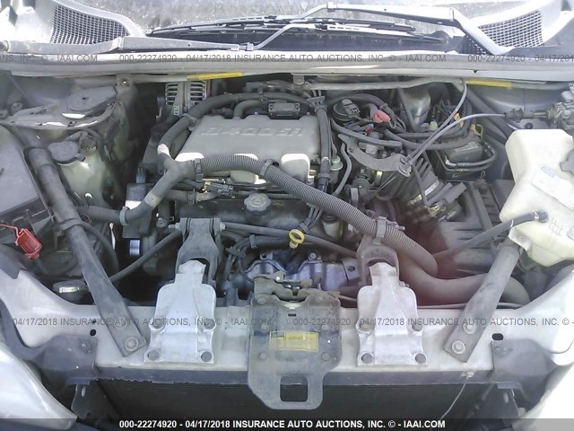 1GMDX03E11D144070 - 2001 PONTIAC MONTANA SILVER photo 10