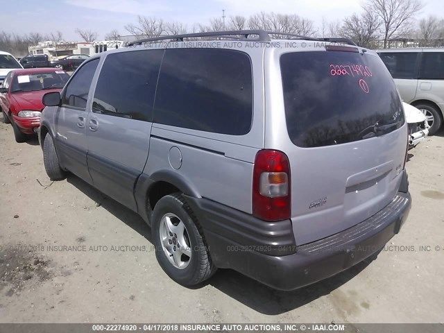 1GMDX03E11D144070 - 2001 PONTIAC MONTANA SILVER photo 3