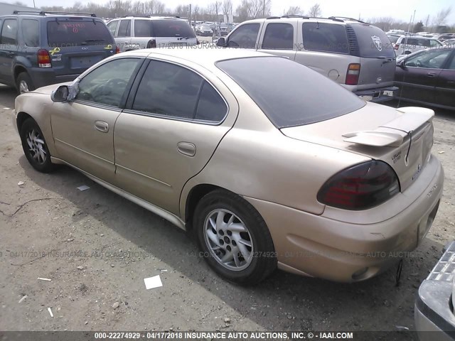 1G2NF52E74C235613 - 2004 PONTIAC GRAND AM SE1 GOLD photo 3