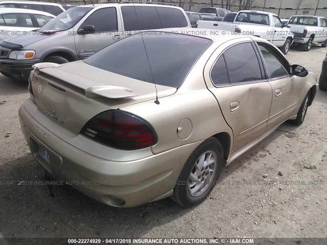 1G2NF52E74C235613 - 2004 PONTIAC GRAND AM SE1 GOLD photo 4