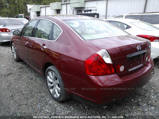 JNKAY01F36M252549 - 2006 INFINITI M35 SPORT RED photo 3