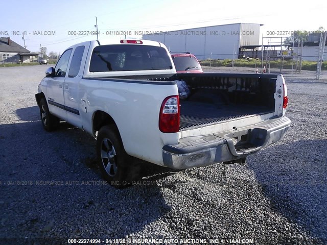 5TBRU34176S465700 - 2006 TOYOTA TUNDRA ACCESS CAB SR5 WHITE photo 3