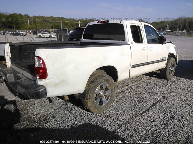 5TBRU34176S465700 - 2006 TOYOTA TUNDRA ACCESS CAB SR5 WHITE photo 4