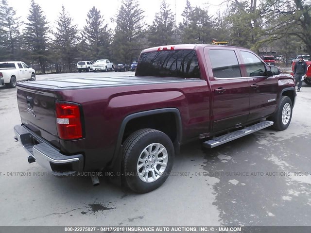 3GTU2UEC3FG240153 - 2015 GMC SIERRA K1500 SLE RED photo 4