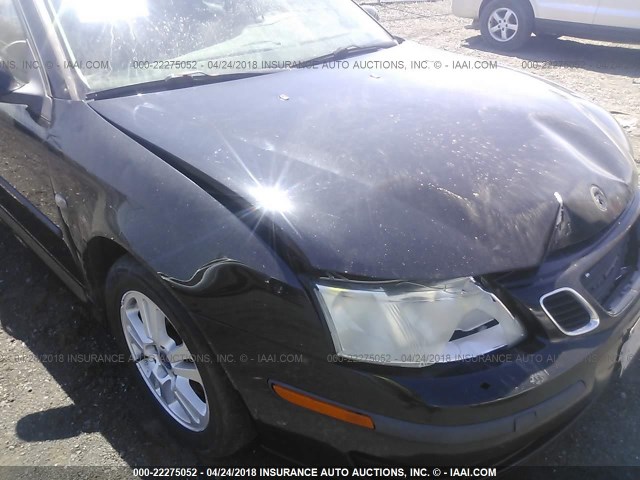 YS3FD46YX71122168 - 2007 SAAB 9-3 2.0T BLACK photo 6