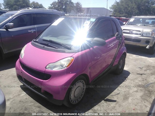 WMEEJ3BA7AK369388 - 2010 SMART FORTWO PURE/PASSION BLACK photo 2