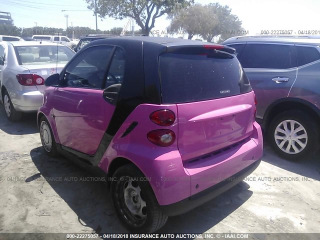 WMEEJ3BA7AK369388 - 2010 SMART FORTWO PURE/PASSION BLACK photo 3