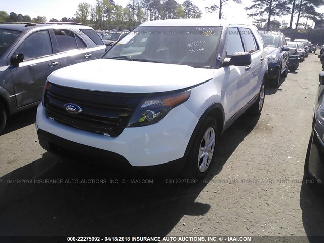 1FM5K8AR3EGA64989 - 2014 FORD EXPLORER POLICE INTERCEPTOR WHITE photo 2