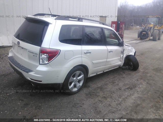 JF2SH6FC9AH764665 - 2010 SUBARU FORESTER 2.5XT LIMITED WHITE photo 4