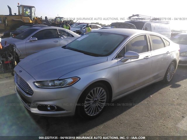 3FA6P0K90GR150837 - 2016 FORD FUSION TITANIUM SILVER photo 2