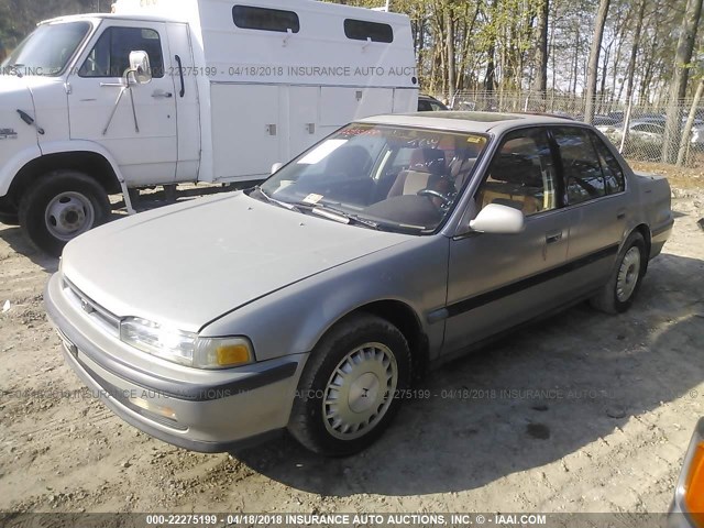 1HGCB7667MA071547 - 1991 HONDA ACCORD EX/EX-R GRAY photo 2