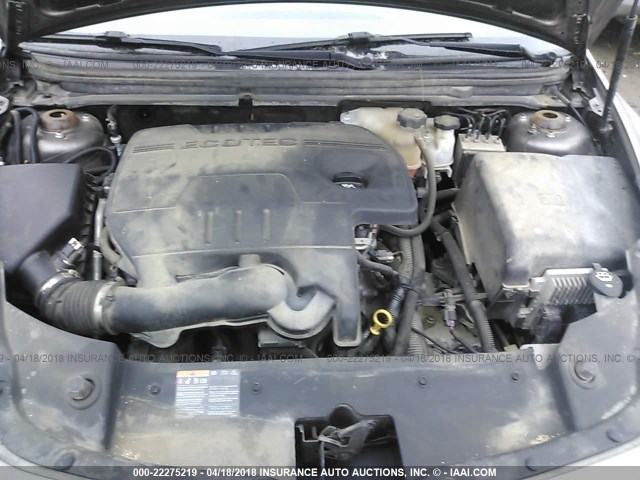 1G1ZA5EU9BF321055 - 2011 CHEVROLET MALIBU LS ნაცრისფერი ფოტო 10