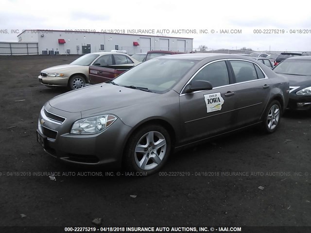 1G1ZA5EU9BF321055 - 2011 CHEVROLET MALIBU LS ნაცრისფერი ფოტო 2