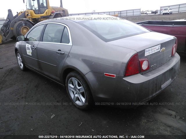 1G1ZA5EU9BF321055 - 2011 CHEVROLET MALIBU LS ნაცრისფერი ფოტო 3