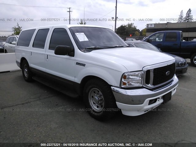 1FMNU40L91EB62950 - 2001 FORD EXCURSION XLT WHITE photo 1