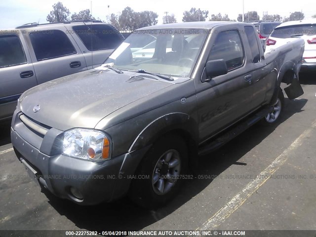 1N6DD26S91C314284 - 2001 NISSAN FRONTIER KING CAB XE BROWN photo 2