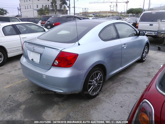 JTKDE167260083283 - 2006 TOYOTA SCION TC 蓝色 照片 4