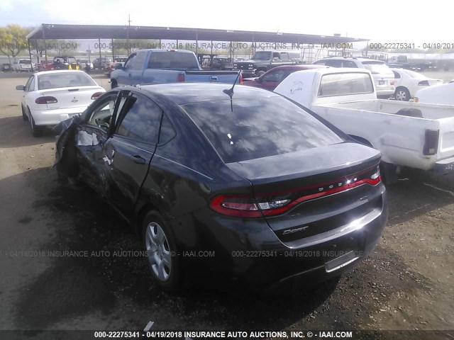 1C3CDFAA3ED902531 - 2014 DODGE DART SE BLACK photo 3