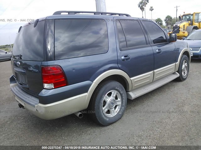 1FMFU17556LA28014 - 2006 FORD EXPEDITION EDDIE BAUER BLUE photo 4