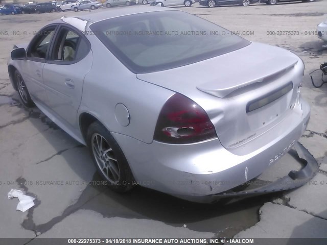 2G2WR524541100963 - 2004 PONTIAC GRAND PRIX GTP SILVER photo 3