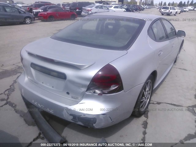 2G2WR524541100963 - 2004 PONTIAC GRAND PRIX GTP SILVER photo 4