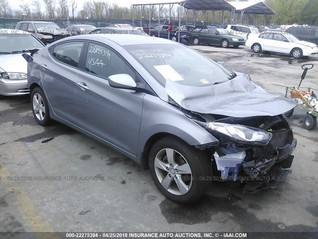 KMHDH4AEXCU390920 - 2012 HYUNDAI ELANTRA GLS/LIMITED GRAY photo 1