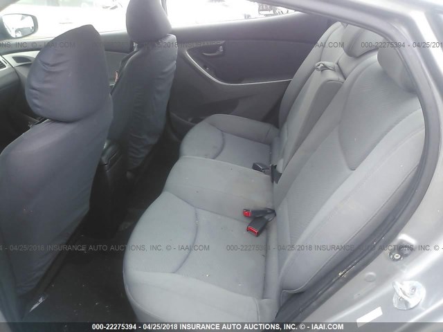 KMHDH4AEXCU390920 - 2012 HYUNDAI ELANTRA GLS/LIMITED GRAY photo 8