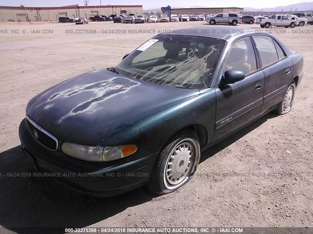 2G4WS52J411311049 - 2001 BUICK CENTURY CUSTOM GREEN photo 2