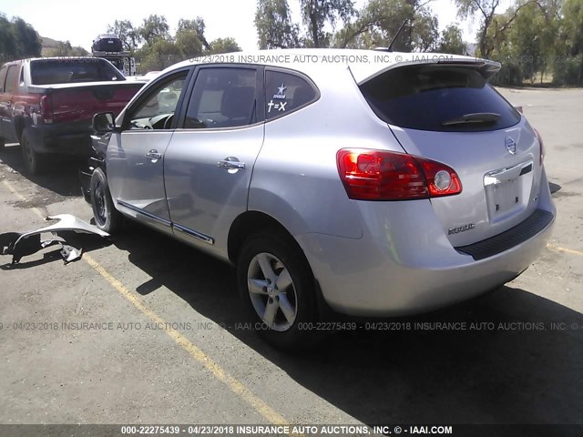 JN8AS5MT0CW606789 - 2012 NISSAN ROGUE S/SV SILVER photo 3