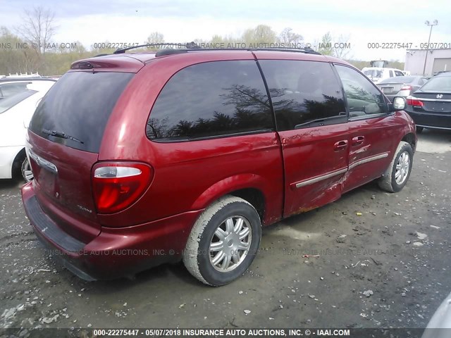 2A8GP54L46R713406 - 2006 CHRYSLER TOWN & COUNTRY TOURING RED photo 4