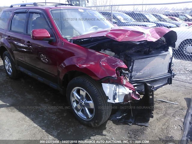 1FMCU94GX9KD01580 - 2009 FORD ESCAPE LIMITED RED photo 1